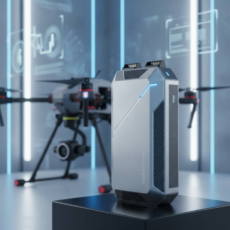 Advanced solid state drone battery pack for professional UAV