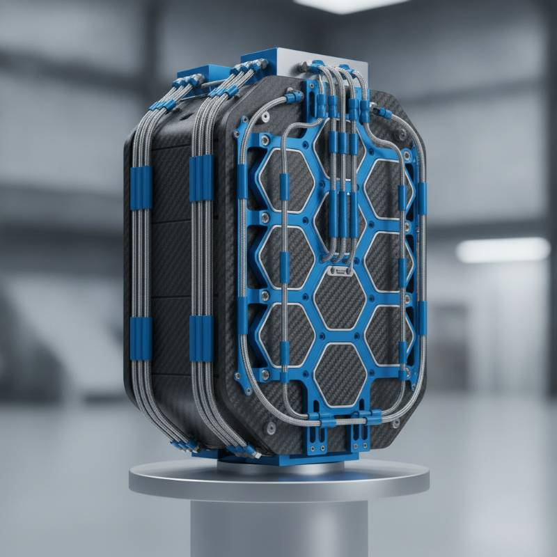 Advanced eVTOL battery pack with cooling lines
