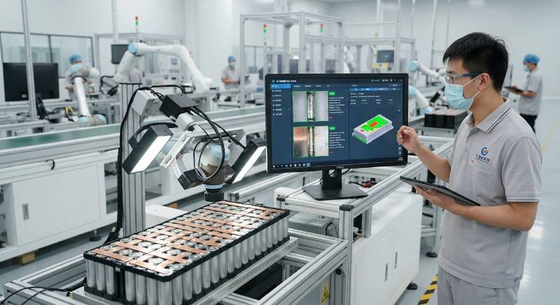 AI vision inspection of battery welds
