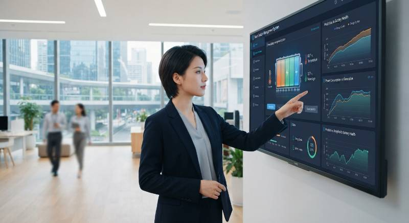 Smart battery management system dashboard