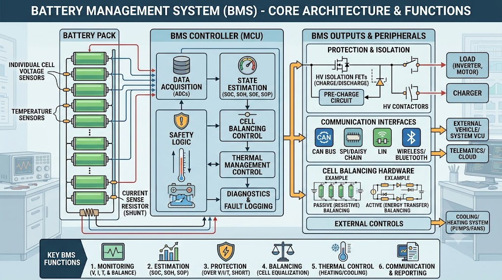 Battery management system diagram
