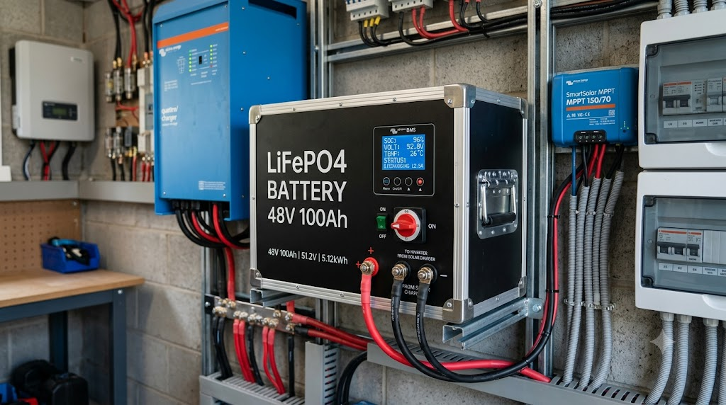 LiFePO4 battery pack.