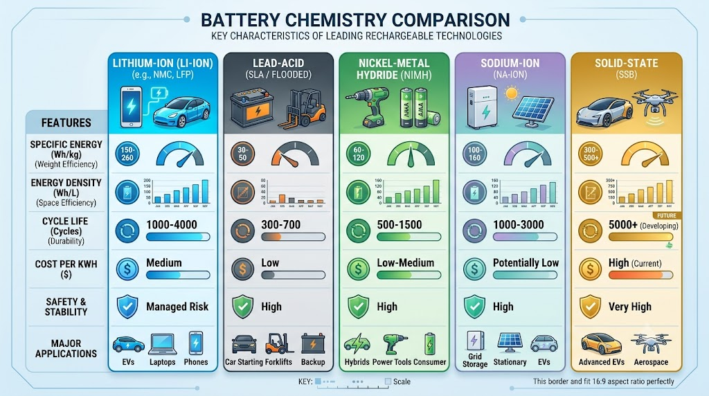 Battery Chemistry Comparison