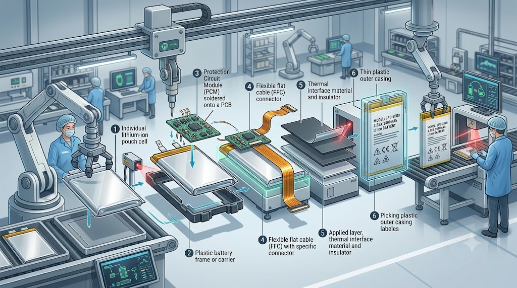 Smartphone Battery Assembly