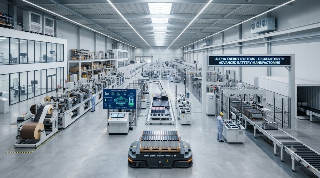 industrial battery manufacturing facility