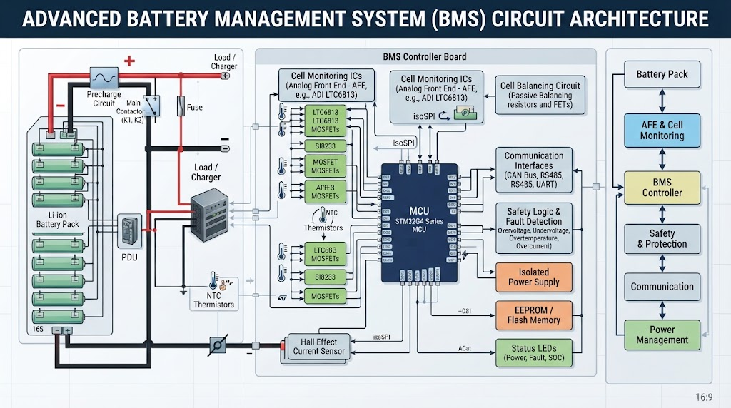 attery management system circuit