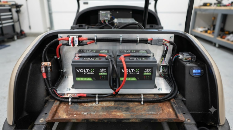 Golf Cart Lithium Battery Conversion Setup