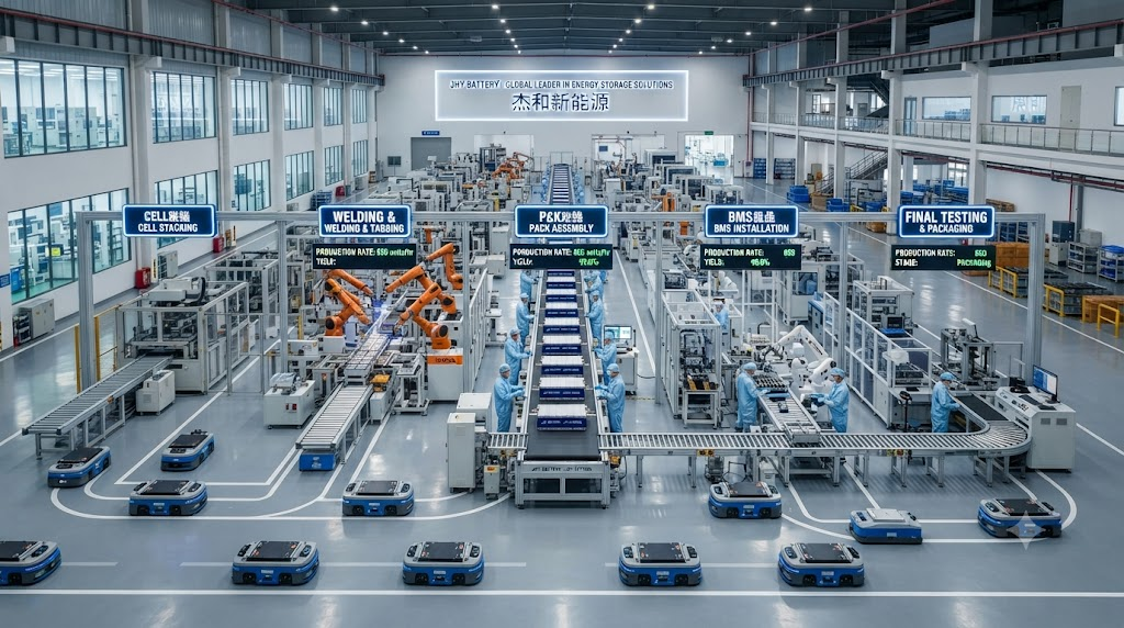 JHY Battery Factory Assembly Line