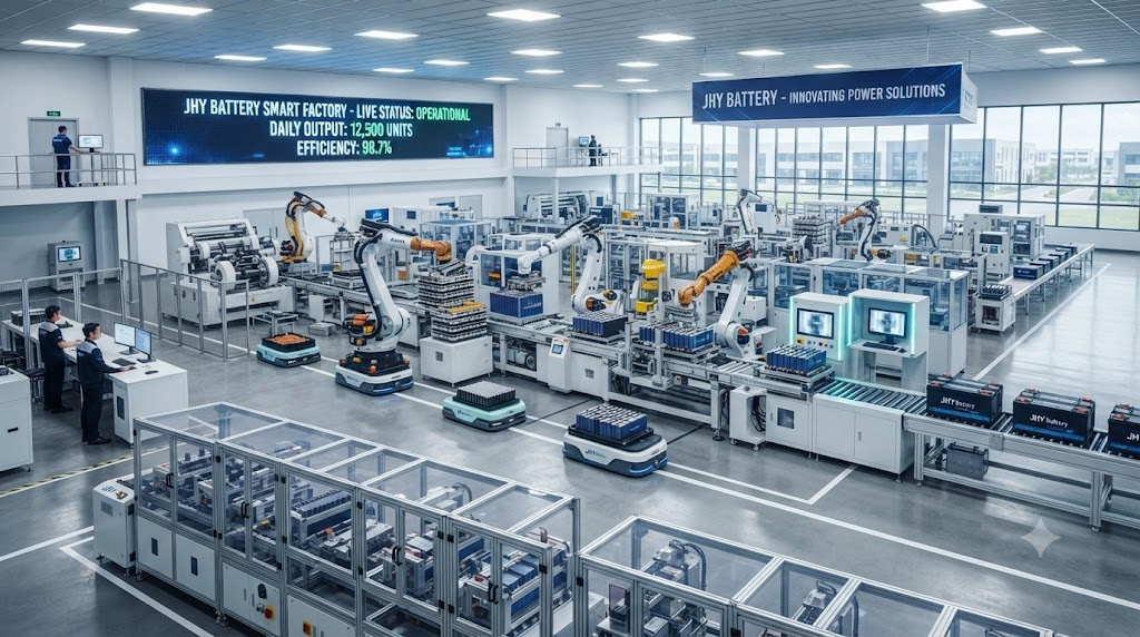 JHY Battery high-tech automated production facility