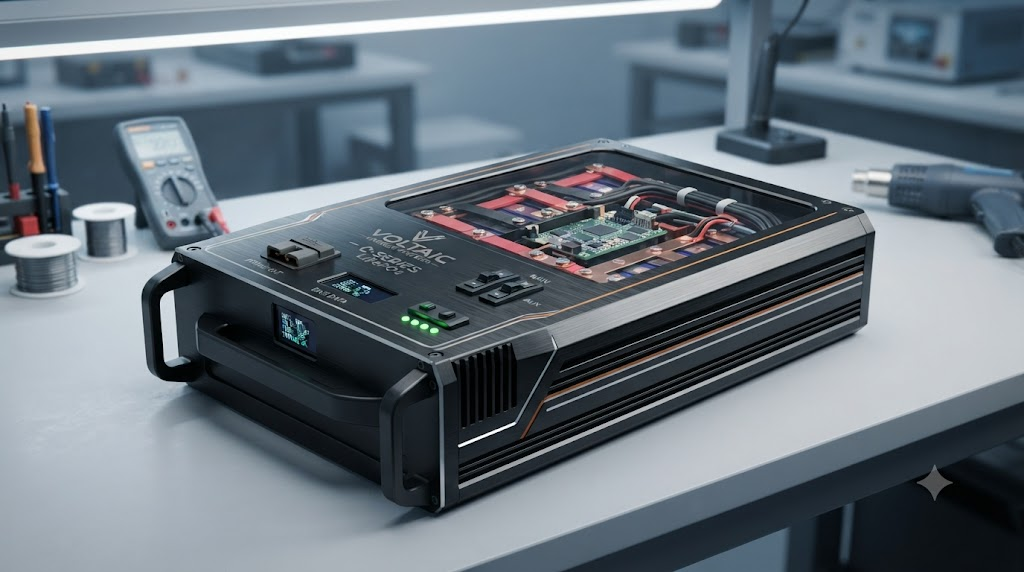 High-quality custom LiFePO4 battery pack with metal enclosure