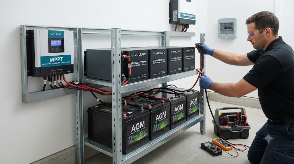 solar battery replacement agm to lithium
