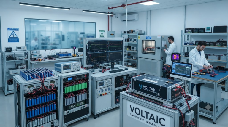 Industrial lithium battery testing laboratory