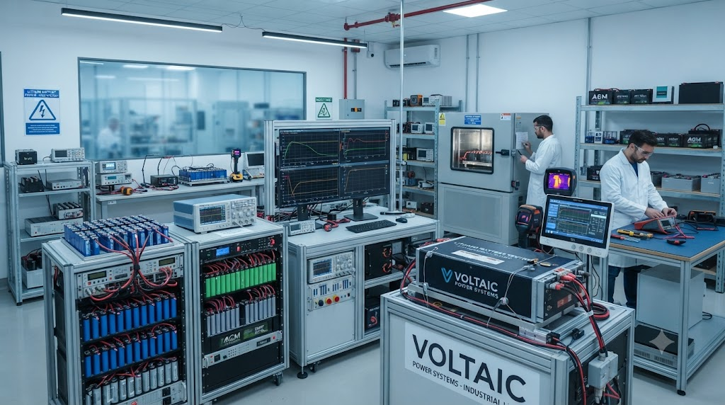 Industrial lithium battery testing laboratory