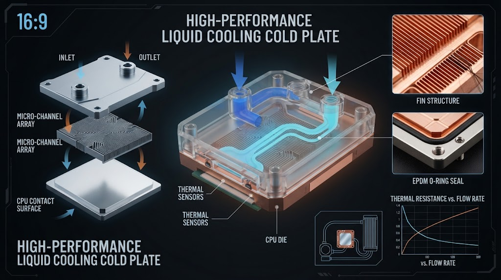 Liquid cooling cold plate