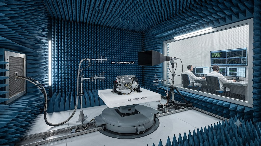 electromagnetic compatibility testing chamber