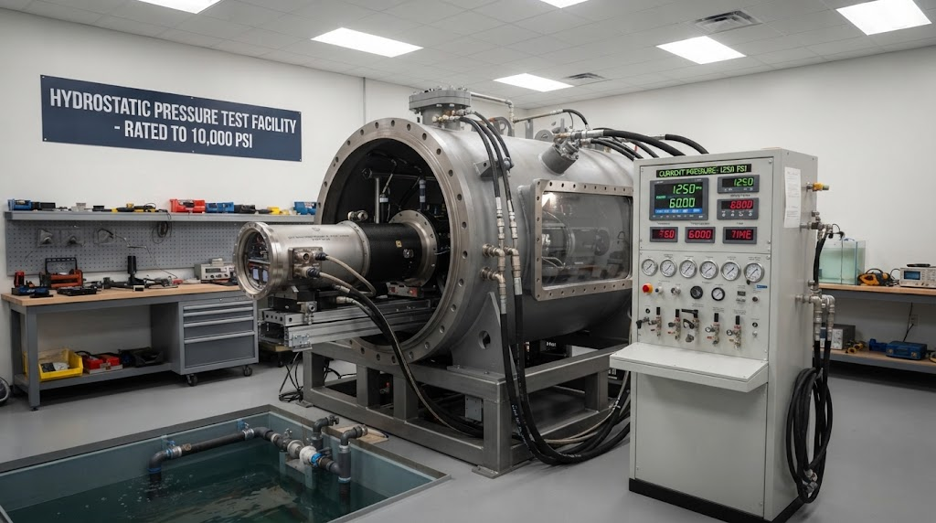 Hydrostatic test chamber