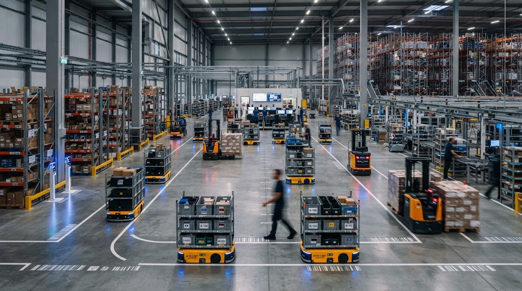 robotic fleet warehouse